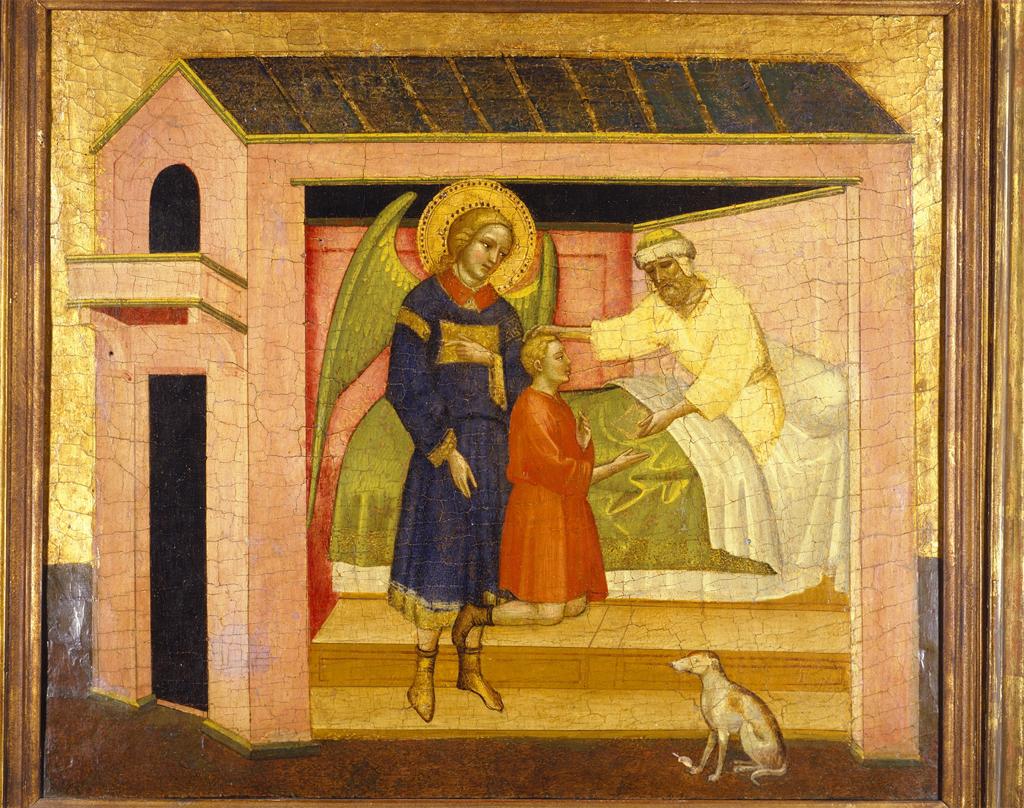 Angelo_Puccinelli_Tobit_Blessing_His_Son-_Tobias-_Accompanied_by_Archangel_Raphael-_1390s-_Philbrook_Museum_of_Art-_Tulsa-_OK
