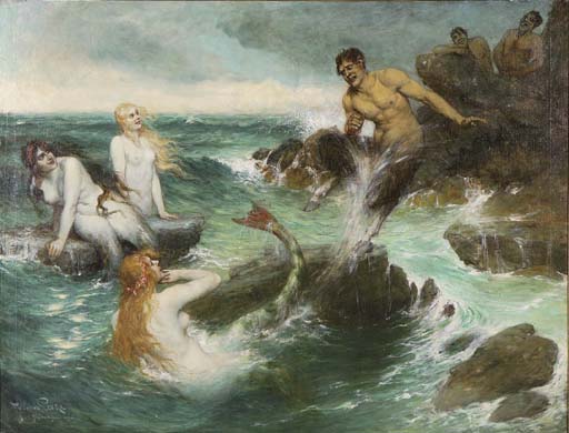 Ferdinand_Leeke_-_The_Mermaids-_1921