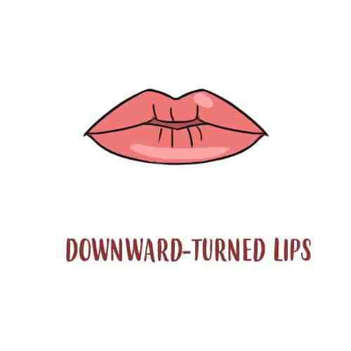 downward-turned-lips